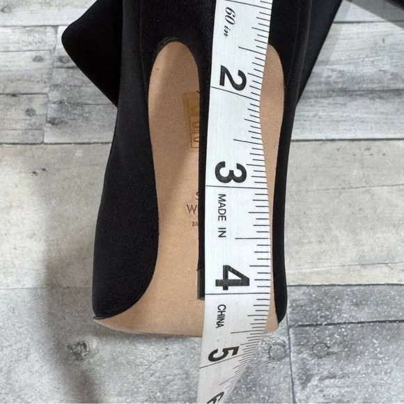 STUART WEITZMAN Ultrastuart Satin Over The Knee Boots - Balck - Sz - 5.5 - Picture 10 of 12